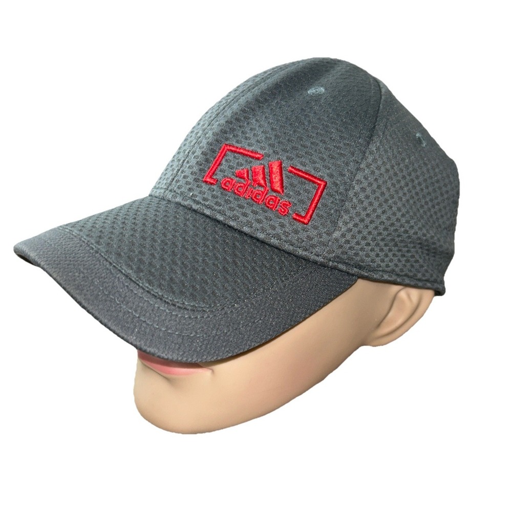 Adidas Fitted Gray Cap Hat S/M Climate Flex
